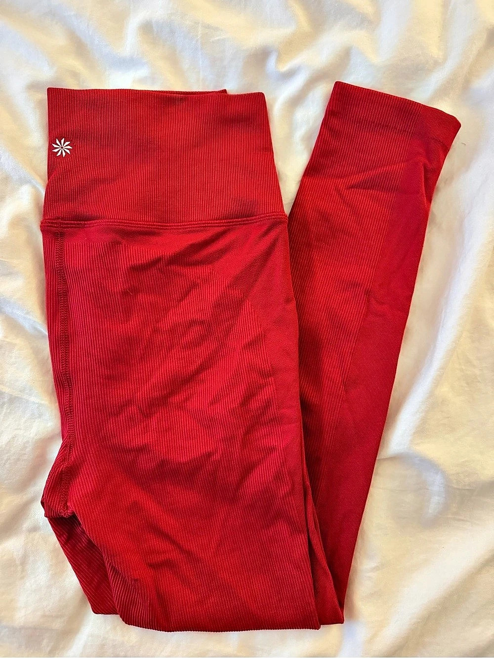 Athleta Women's Red Seamless Athletic Leggings